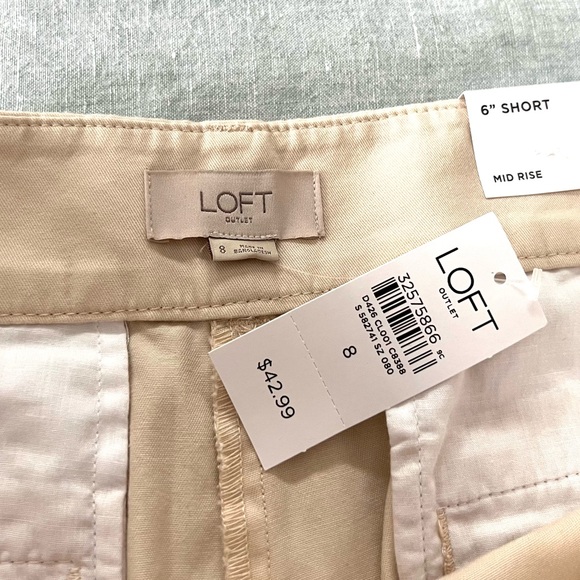 LOFT 6” Mid Rise Shorts - Picture 4 of 4